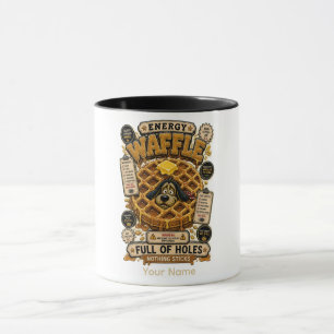 Mug Gaufre énergétique pleine de trous Feuille de calc
