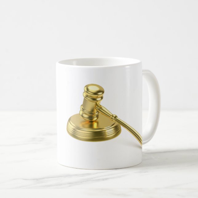 Mug Gavel d'or (Devant droit)