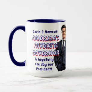 Mug Gavin C Newsom   Le gouverneur favori de l'Amériqu