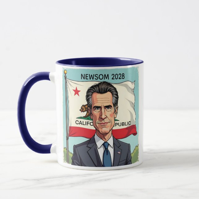 Mug Gavin Newsom pour le président politique (Gauche)
