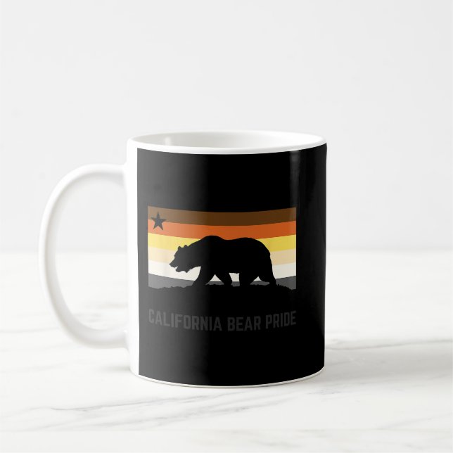 Mug Gay Bear Pride Sous-culture Californie Drapeau LGB (Gauche)