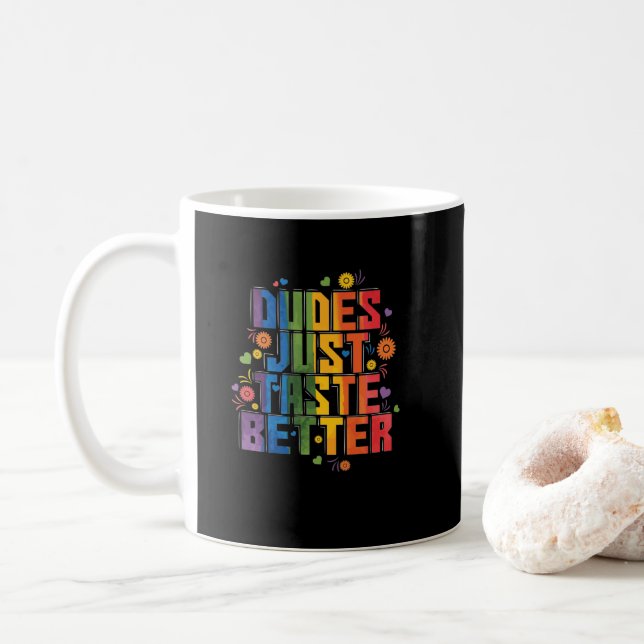 Mug Gay Dudes Just Taste Better (Avec donut)