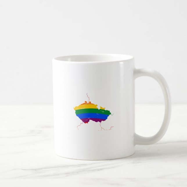 MUG GAY PRIDE DE RÉPUBLIQUE TCHÈQUE (Droite)