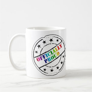 Mug gay pride "officiellement fier"