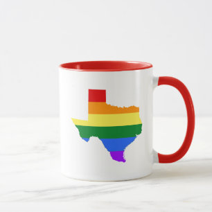 Mug Gay pride  Texas Rainbow