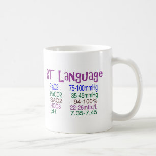 Mug Gaz sanguins de "langue" de thérapeute