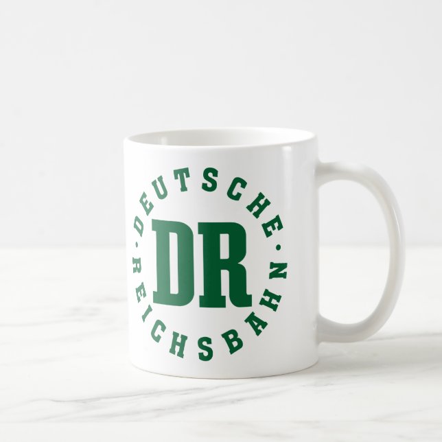 Mug GDR / DDR Railway - Deutsche Reichsbahn Sign (Droite)