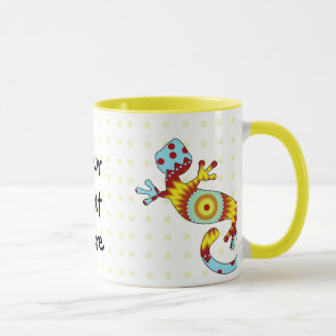 Mug Gecko Lizard coloré
