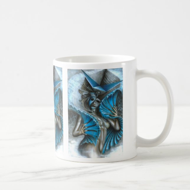 Mug Geisha dans le bleu (Droite)