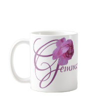 Gemma nom personnalisable rose fleurs boho