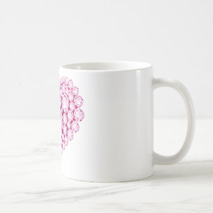 Mug Gemmes cardiaques à quartz rose