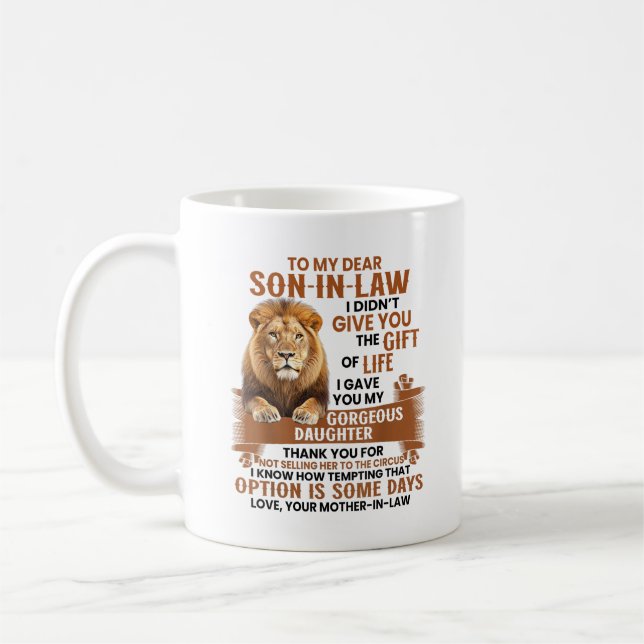 Mug Gendre Je Vous Ai Donné Ma Superbe Fille (Gauche)