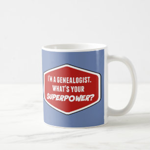 Mug Généalogiste Superpuissance Personnalisée Musique