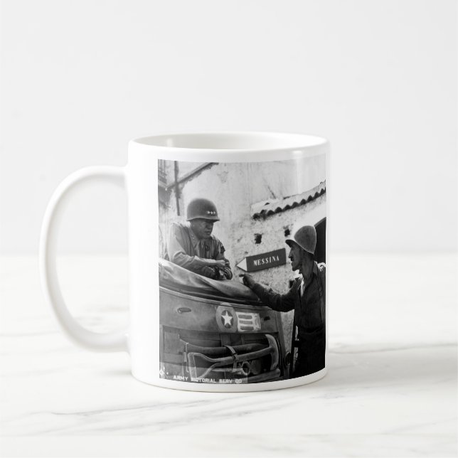 Mug Général George S. Patton et colonel Lyle Bernard (Gauche)