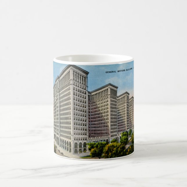 Mug General Motors construisant, Detroit, Michigan (Centre)