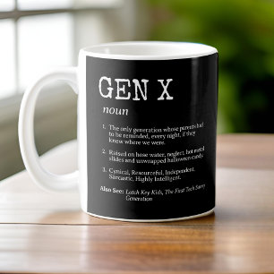 Mug Génération X Funny Definition
