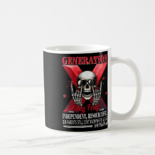 Mug Génération X Séjour Feral Funny Skeleton Gen X Hum