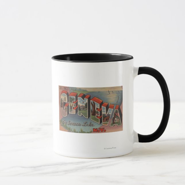 Mug Genève, New York - Scènes de grandes lettres (Droite)
