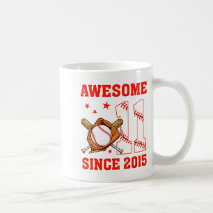 Mug Génial depuis 2015 11 ans garçons anniversaire bas
