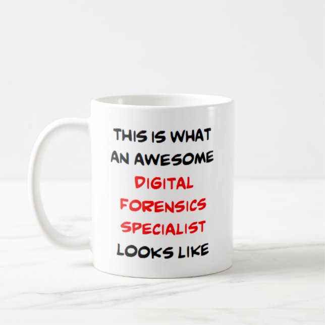 Mug génial spécialiste de la criminalistique numérique (Gauche)