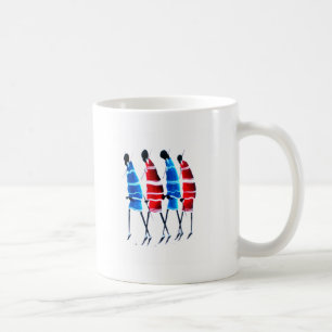 Mug Gens heureux Guerriers Masaï Marchant Impression d