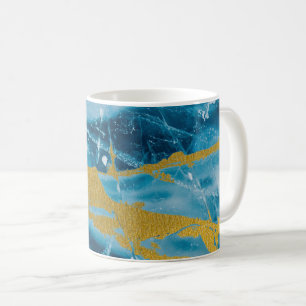 Mug Géode Agate Gemstone Blue et Gold