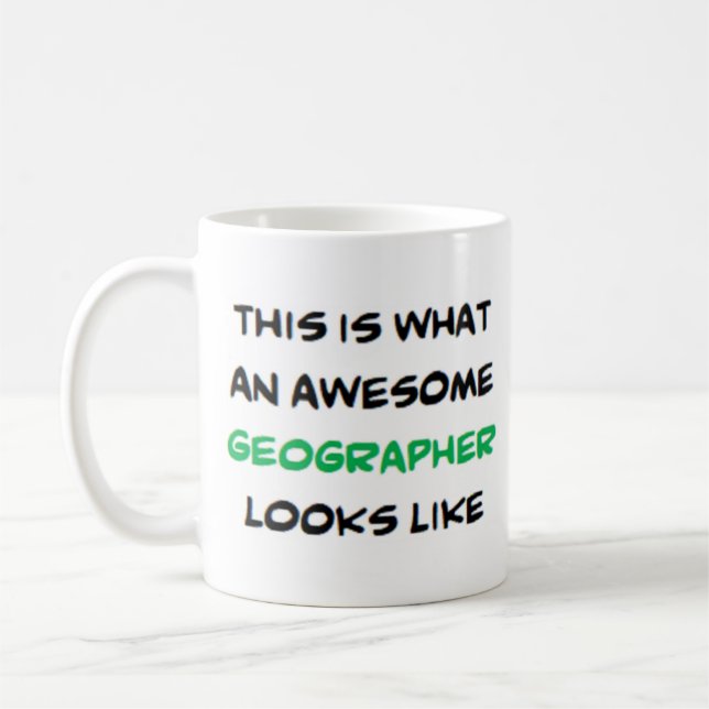 Mug géographe, génial (Gauche)