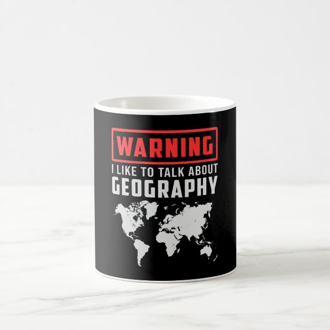 Mug Géographie Professeur Funny Carte Continents Cadea (Centre)