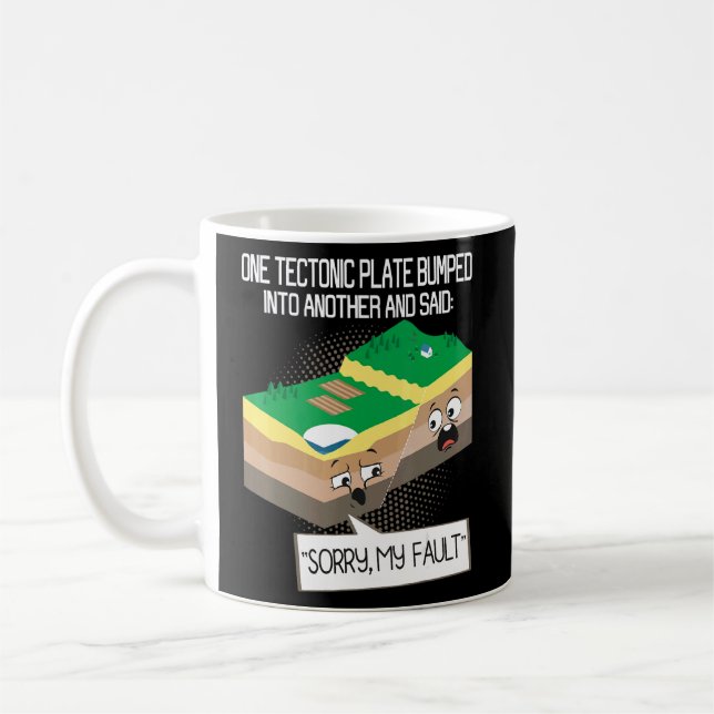 Mug Géologie des plaques tectoniques Séisme de l'ensei (Gauche)