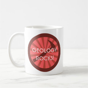 Mug géologie rocks! Insigne marteau