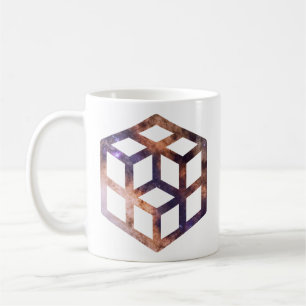 Mug Géométrie Astrométrique de la grille du cube spati