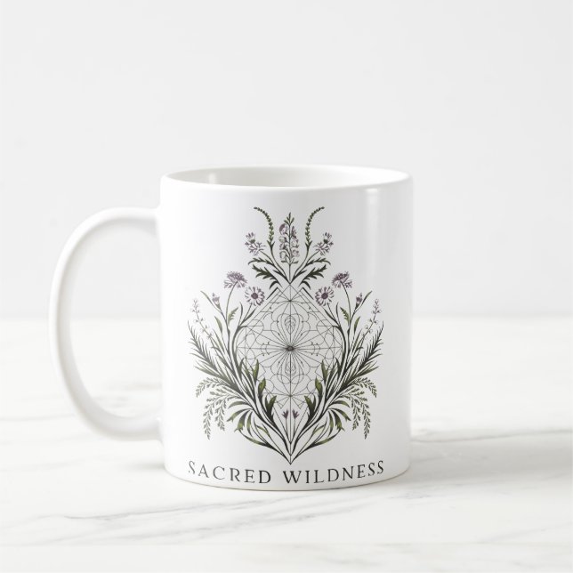 Mug Géométrie botanique sacrée (Gauche)