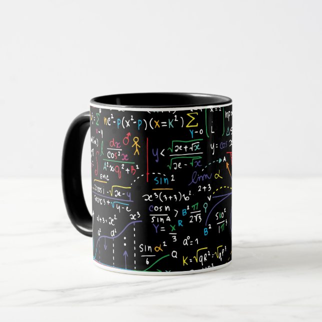 Mug Géométrie mathématique Étudiants Professeurs (Devant gauche)