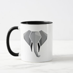 Mug Géométrie Tête d'éléphant