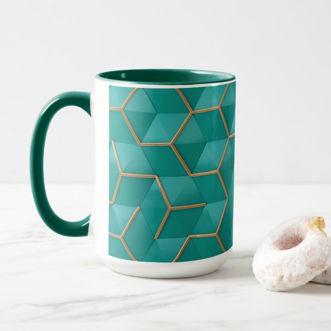 Mug géométrique (Avec donut)