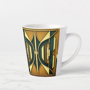 Mug géométrique Art déco 12oz