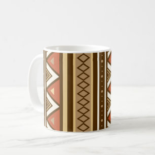 Mug Géométrique du sud-ouest, Brown modernes, Tan et