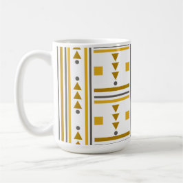 Mug géométrique Jaune moderne