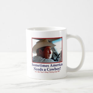Mug George W Bush dans le casquette de cowboy