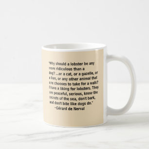 Mug Gérard de Nerval promenant son homard Coffee Mu