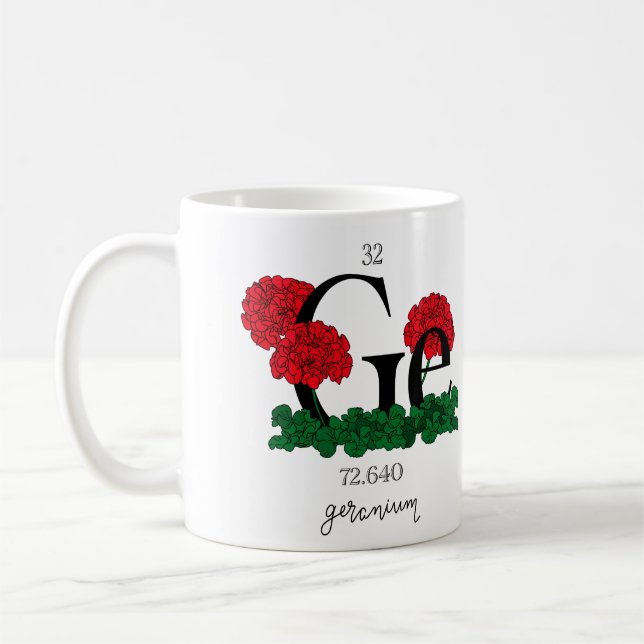 Mug Germanium floral (Gauche)