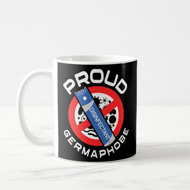 Mug Germaphobe Cadeaux Hommes Femmes Enfants Drôle Ger (Gauche)