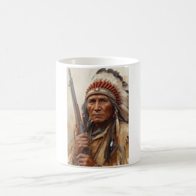 Mug Geronimo Indian Chief Warrior Portrait (Centre)
