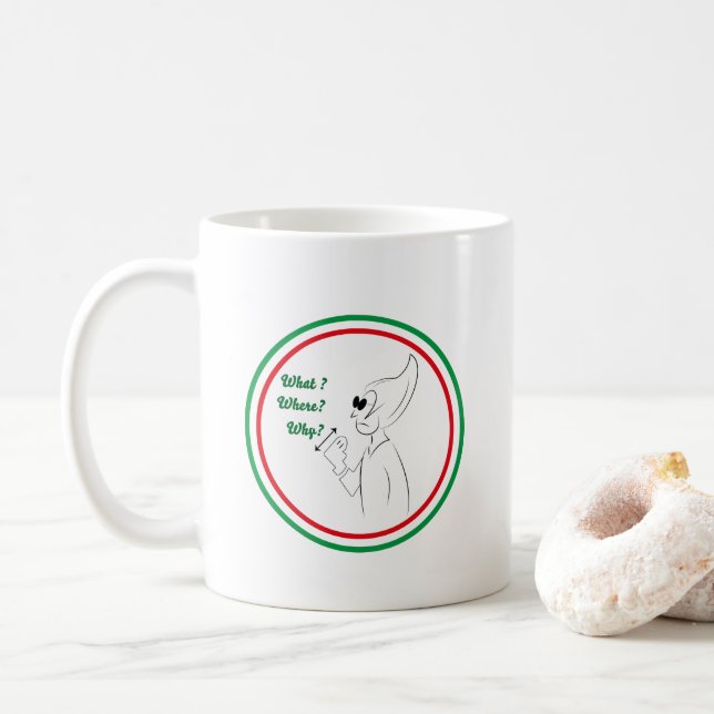 Mug Gestes italiennes - Quoi, Où, Pourquoi (Avec donut)