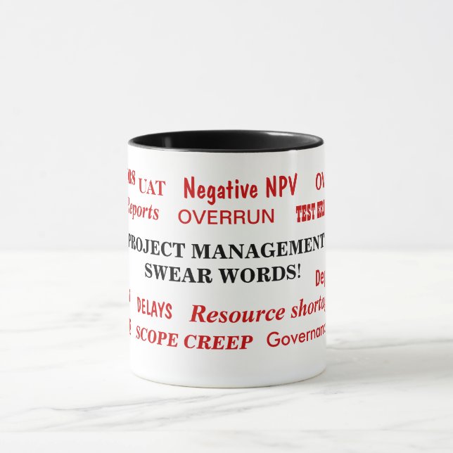 Mug Gestion de projet Jouer des mots Peeves pour anima (Centre)