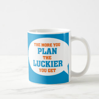 Mug Gestion des projets drôle disant le plan chanceux