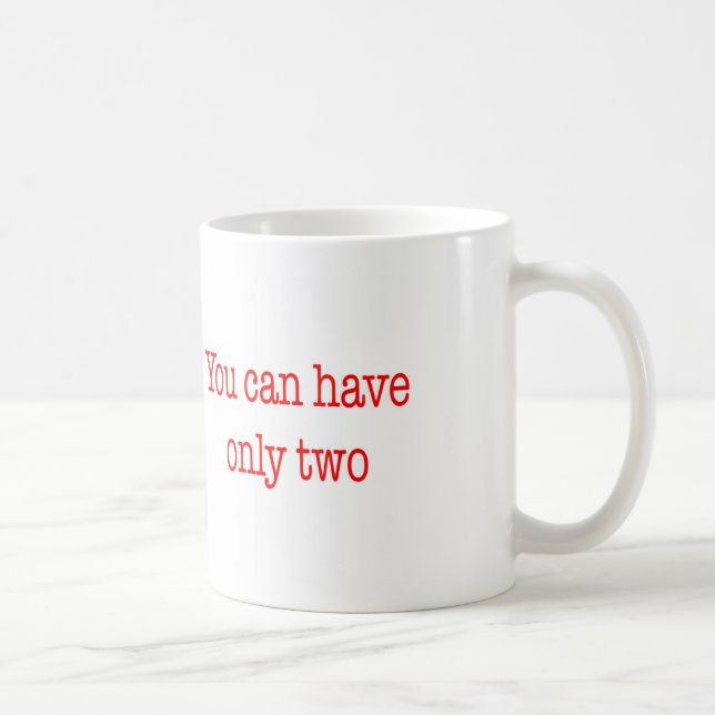 Mug Gestion des projets drôle disant rapidement bon (Droite)