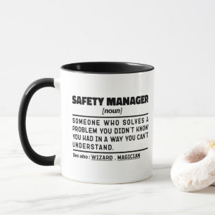 Mug Gestionnaire de sécurité Noun Travailleur à la ret