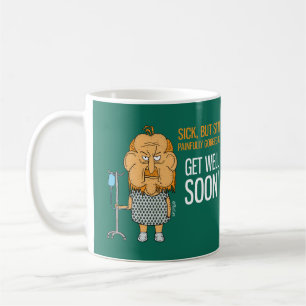 Mug Get Well Bientôt - drôle de dessin humoristique 