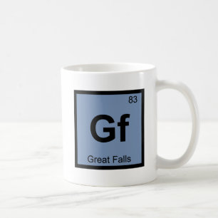 Mug Gf - Great Falls Montana Chimie Tableau Périodique